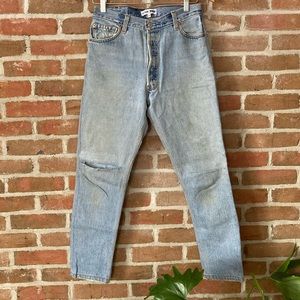 Redone Levi’s High Rise Ankle Crop Original Jeans